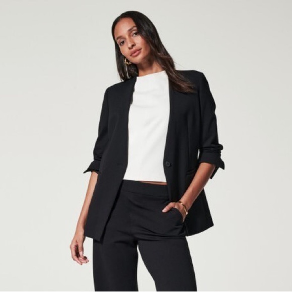 Spanx The Perfect Collarless Blazer in Black
